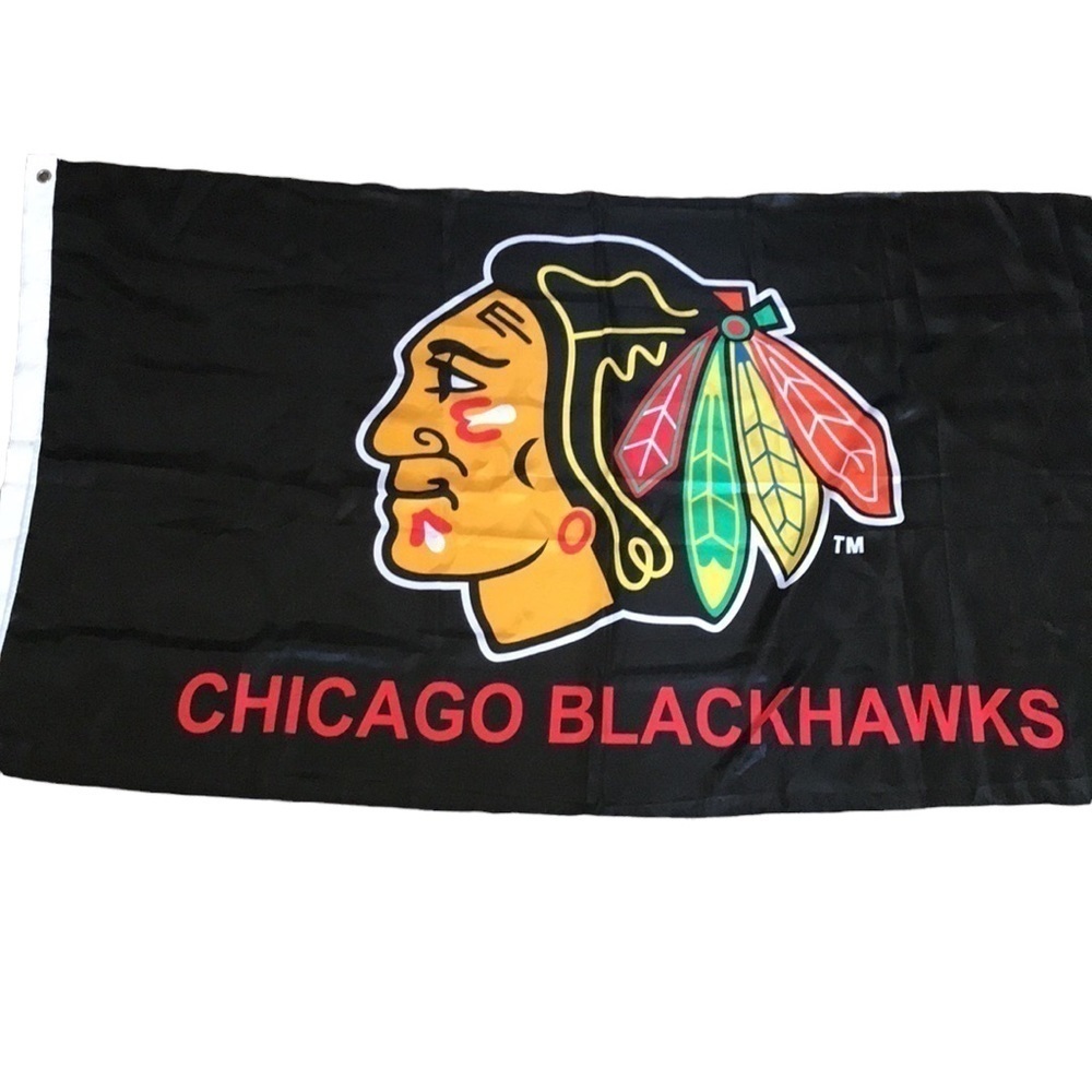 Nhl Chicago Blackhawks 3' x 5' Banner Flag with Reinforced Grommets